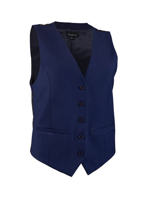 dark blue vest.